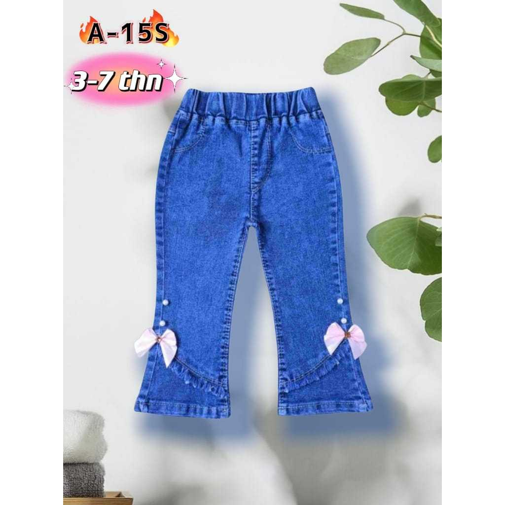 jeans panjang anak perempuan / jeans import anak cewek size 1-7tahun/ celana levis anak cewek