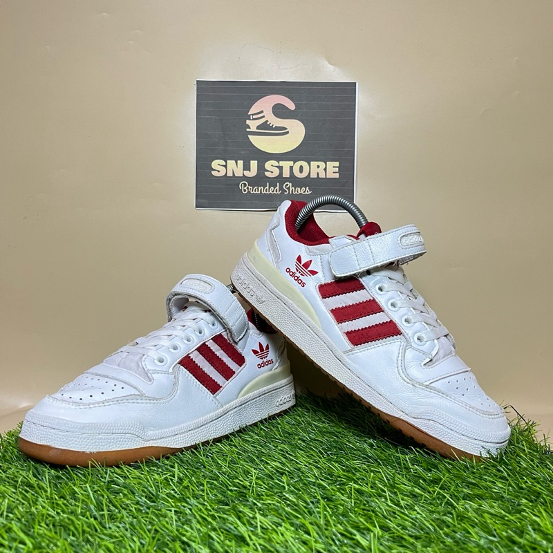 Adidas Forum Low Red White Size 40 Second