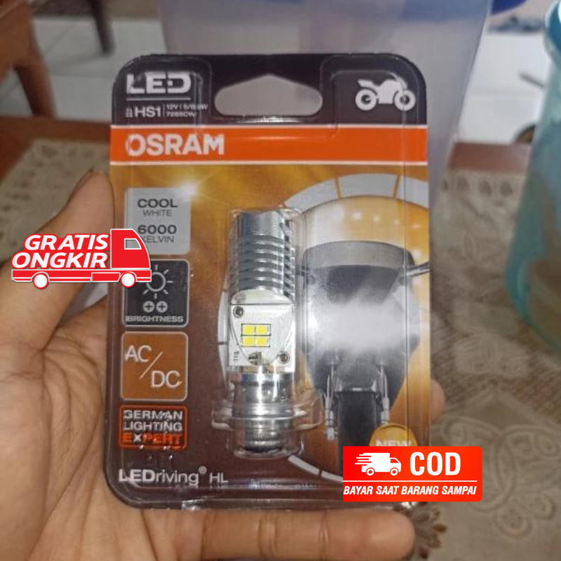 Osram Lampu Utama Motor LED T19 H6 M5 K1 New Gen Putih