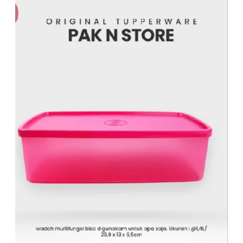 PROMO TUPPERWARE pak n store & shallow