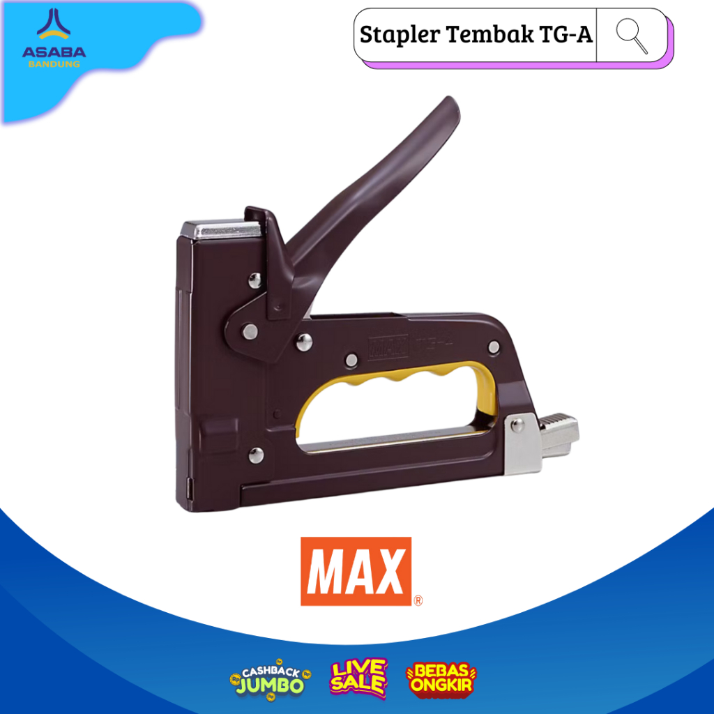 

Asaba Bandung - MAX Stapler Tembak- TG-A (Gun Tacker)