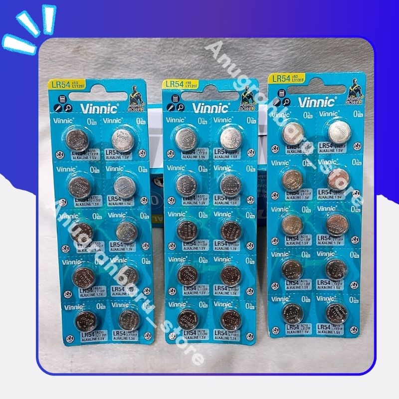 BATERAI - BATTERY - BUTTON CELL AG10 389 SR54 LR54 L1131F GP189 LR44 A76 AG13 357