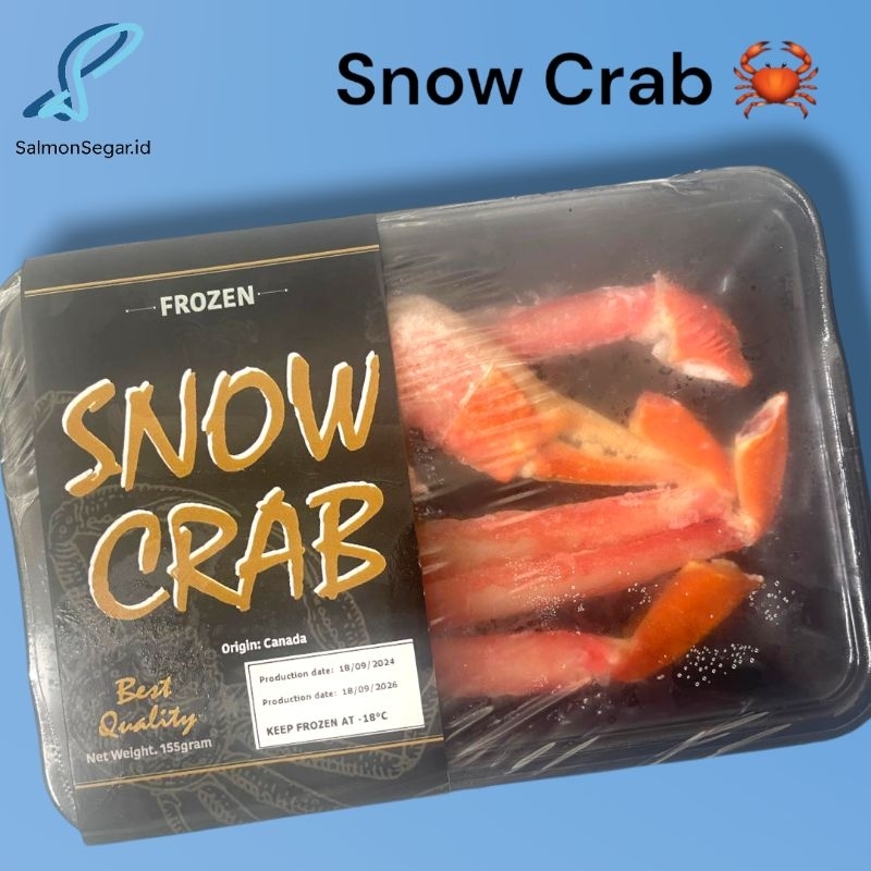 

Frozen Boiled Alaskan Snow Crab Cluster Legs - Snow Crab 155gr