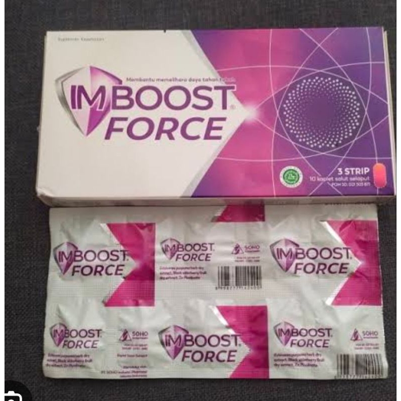 Imboost Force Tablet 1 box isi 3 strip/Multivitamin/Daya Tahan Tubuh