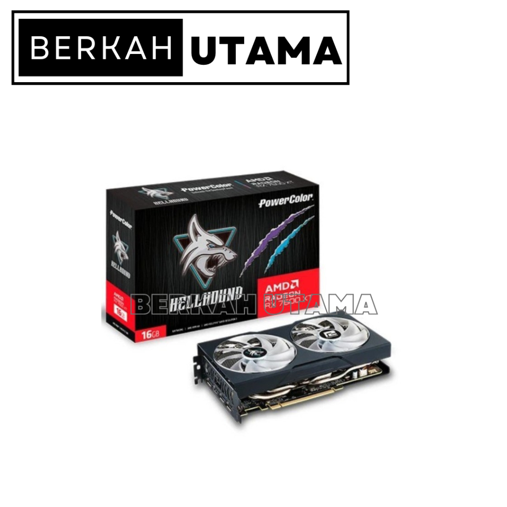 POWERCOLOR RADEON RX 7600 XT HELLHOUND 16GB GDDR6 | VGA POWER COLOR RX 7600XT 16 GB