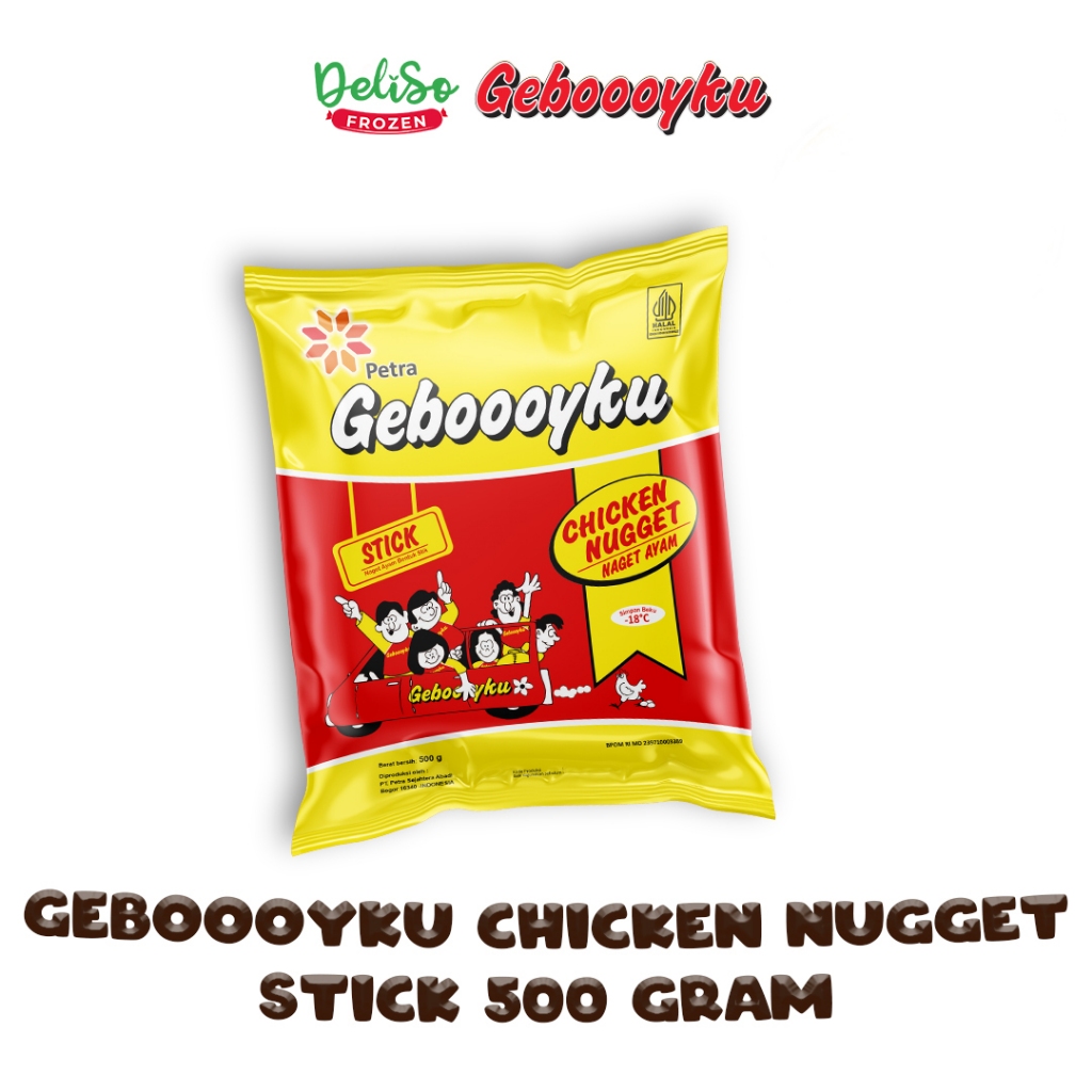 

Nugget Ayam Stick Geboooyku 500Gr