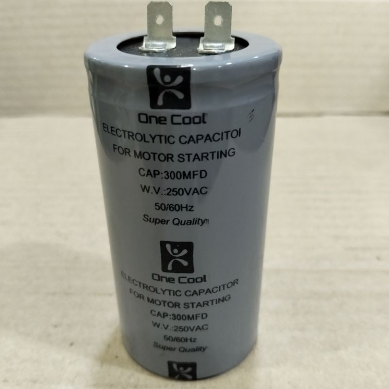 Kapasitor untuk motor starting ukuran 300MF/250Vac