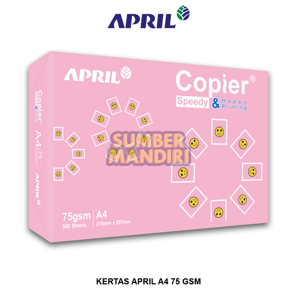 

Kertas HVS APRIL Copier A4 75 GSM Kertas Fotocopy [1 RIM]