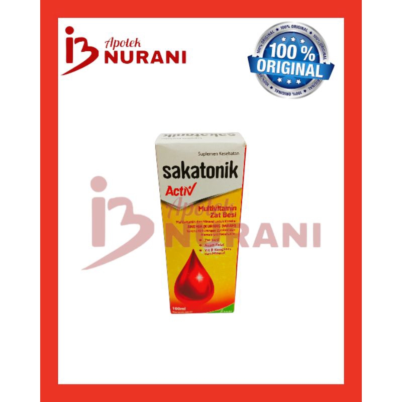 SAKATONIK LIVER SIRUP (100 ML) VITAMIN UNTUK PENAMBAH DARAH