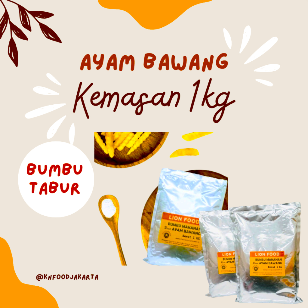 

Bumbu Tabur Ala SHIHLIN Lion Food Rasa Ayam Bawang KEMASAN 1 KG