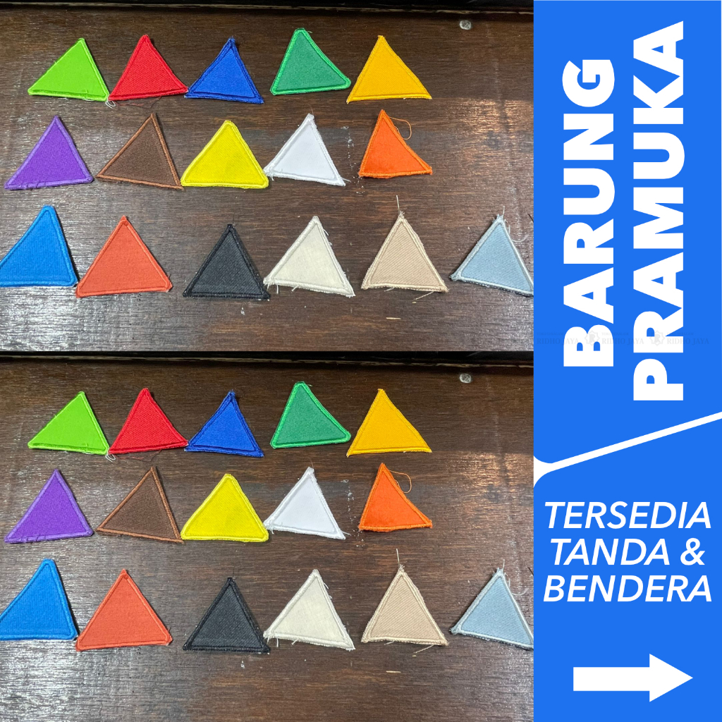 RIDHO JAYA - Tanda Barung Pramuka Banyak Warna Bendera Barung