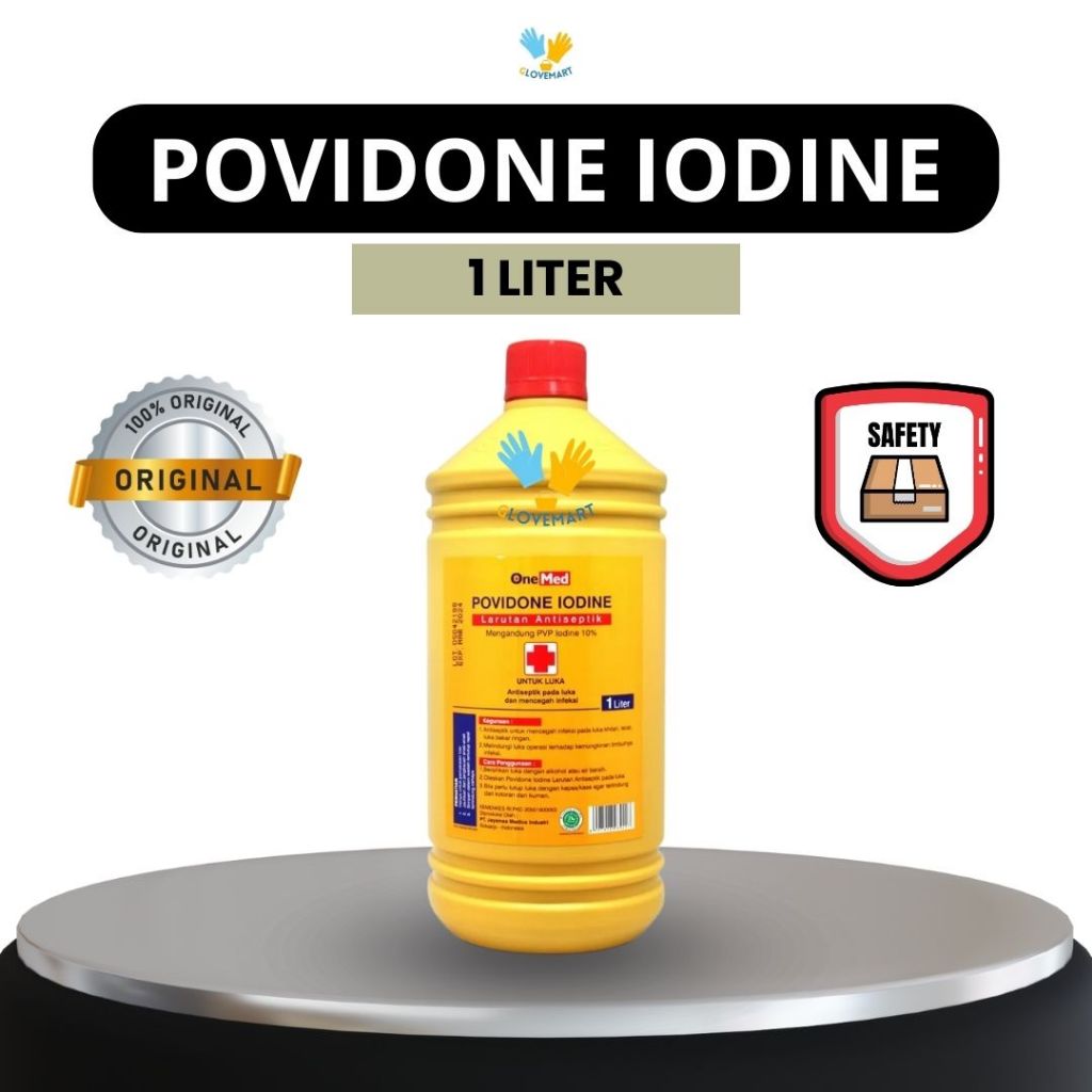 Povidone Iodine 1 Liter / Betadine 1 Liter / Povidone Iodine / Povidon Iodine / Obat luka / Betadin