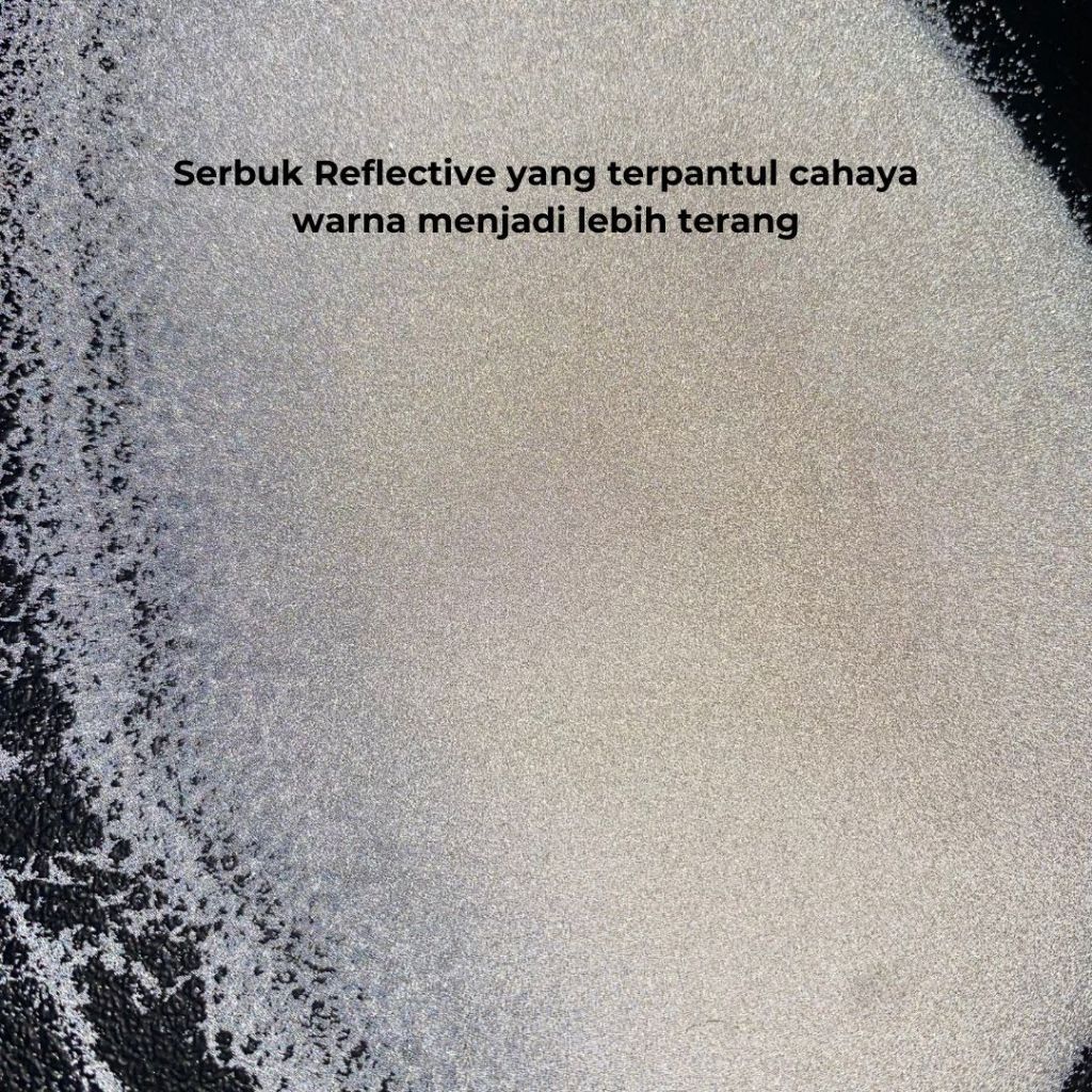 

Serbuk Reflective Powder White Kemasan 100gr 100 Gram Bubuk Reflektif Putih Pemantul Cahaya Pantulan Sinar Bahan Campuran Sablon Plastisol Resin Clear Tinta Glow Screen Kualitas Bagus Murah Termurah Halus Lembut Prakarya Reflektive Shopping Arena Malang