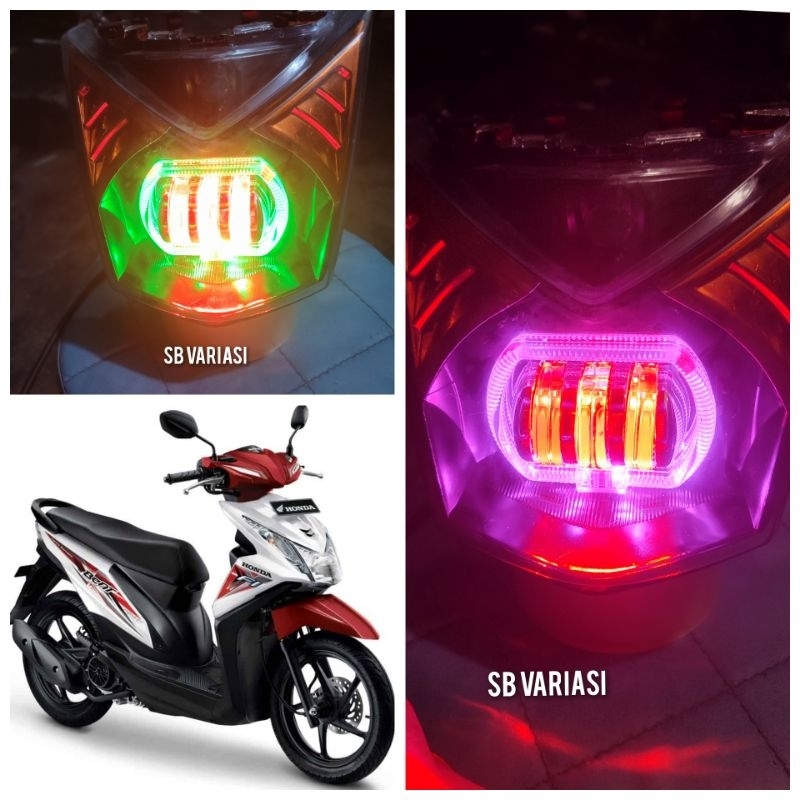 custom lampu beat fi 2013 - 2015 biled ala ala