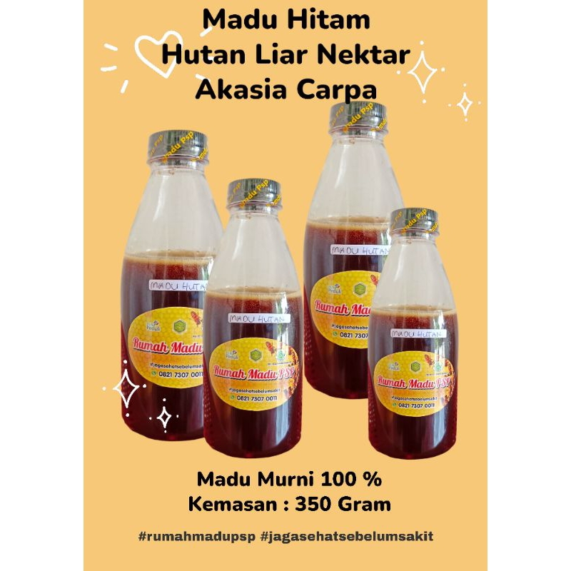 

Rumah Madu Psp - Madu Hitam ( Madu Hutan) Liar Nektar Akasia Carpa 350 Gram