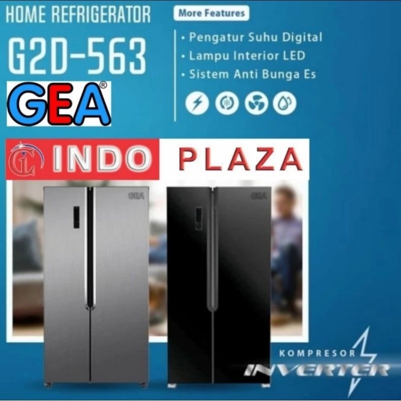 KULKAS GEA SIDE BY SIDE INVERTER G2D-563