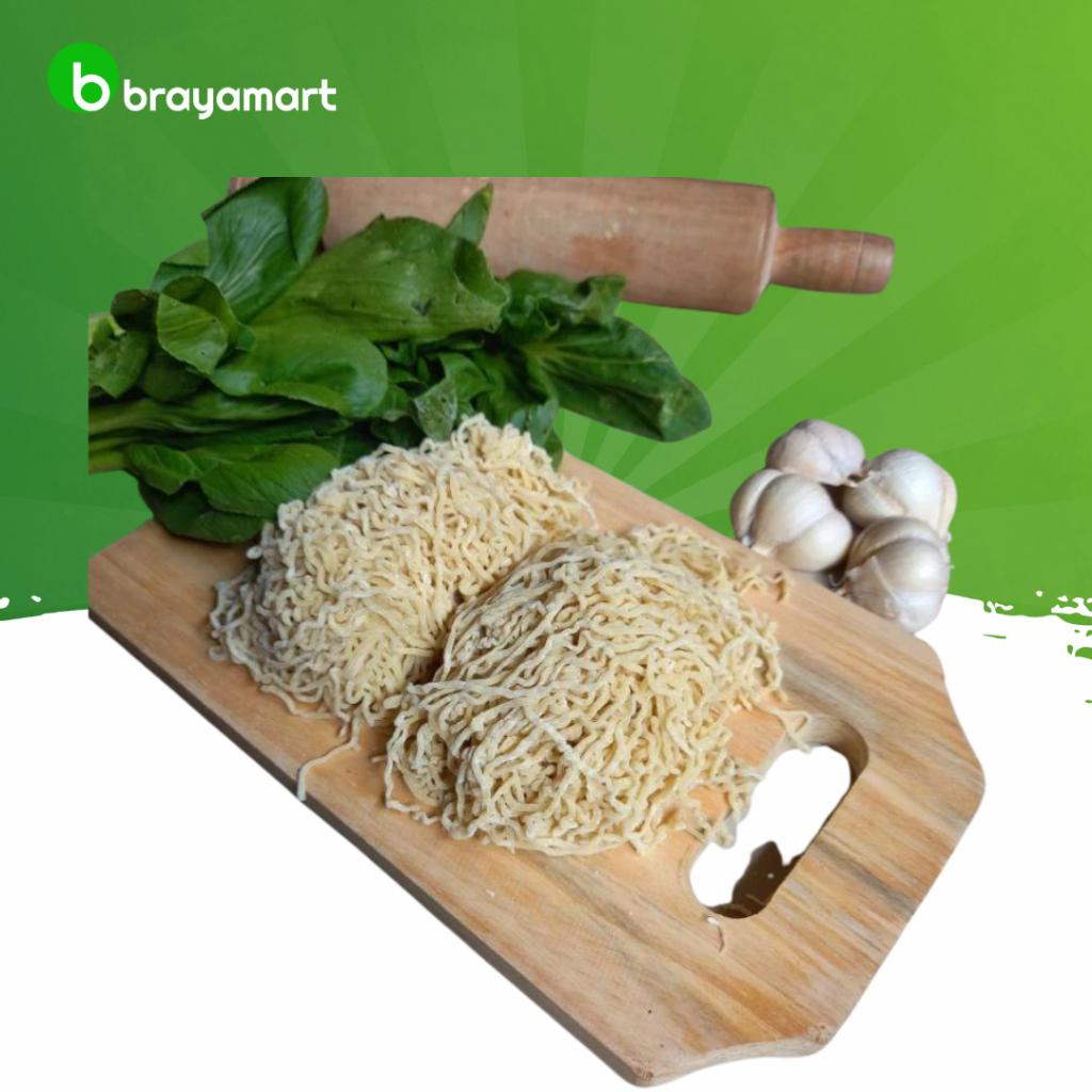 

Mie ayam mentah 1 bungkus isi 6 (mie lurus) Brayamart