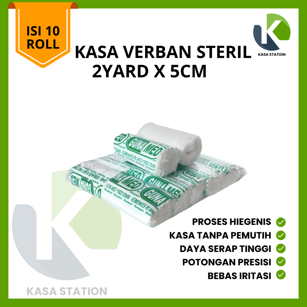 GUNAMED KASA ROLL 5CM ISI 10 ROLL