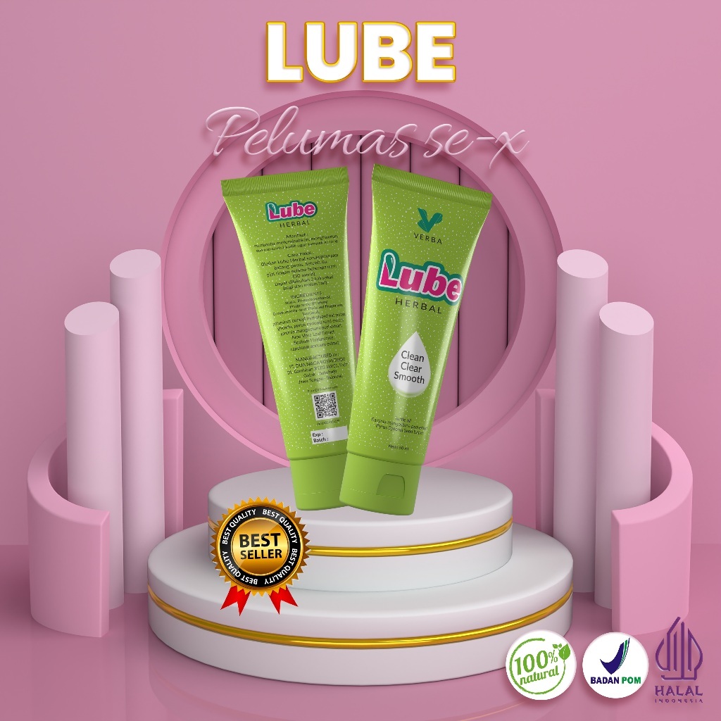 Verba Lube Pelumas Gel Suami Istri Pelumas Lubricant Berbahan Herbal Alami Original Aman Halal BPOM