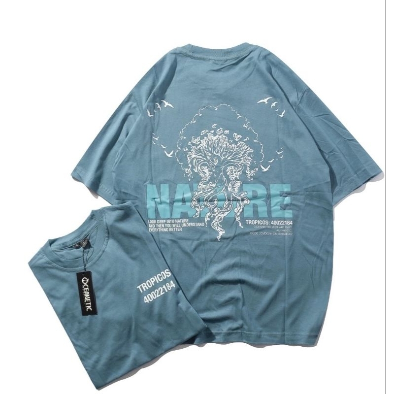 KAOS DISTRO OVERSIZE PRIA WANITA ATASAN LENGAN PENDEK OCEANETIC ORIGINAL STREETWEAR JUMBO