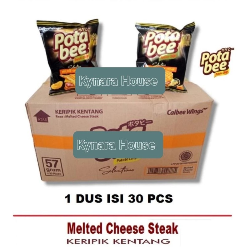 

Potabee Snack Potato Chips Melted Cheese/Steak 30x57gr (Karton)