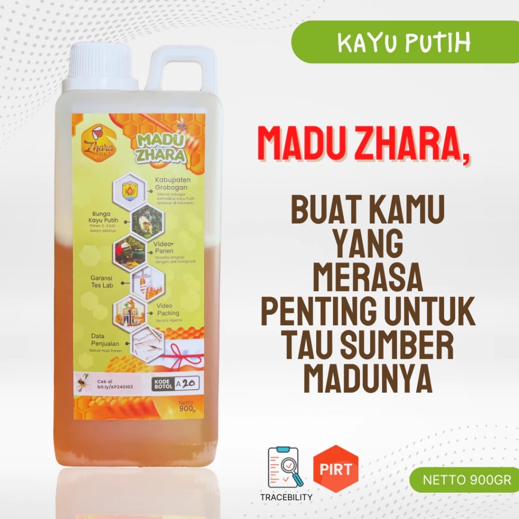 

Madu Kayu Putih 900gr - Madu Asli Murni Pure Raw Honey