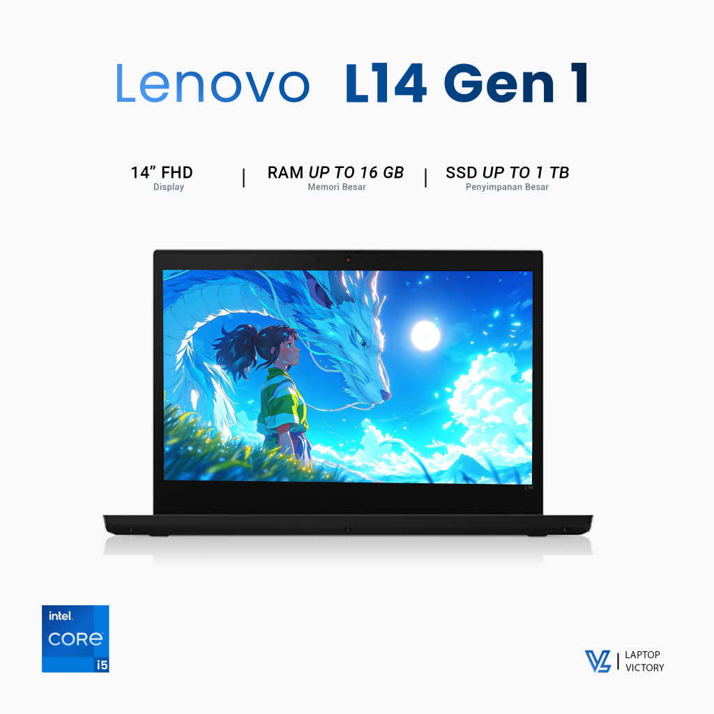 Laptop Untuk Karyawan/Mahasiswa/Pelajar Lenovo Thinkpad L14 GEN 1ST Core I5 Gen 10 Second BERGARANSI