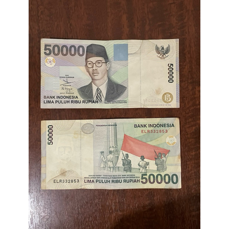 Uang kuni lima puluh ribu rupiah (50rb) tahun 1999