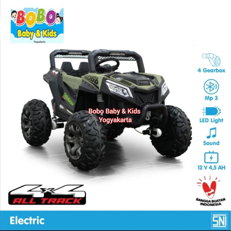 Mobil Aki Anak GARANSI 18BLN TERBARU Jeep Monster Ban EVA Mobil Aki Murah GARANSI RESMI PABRIK 18BUL