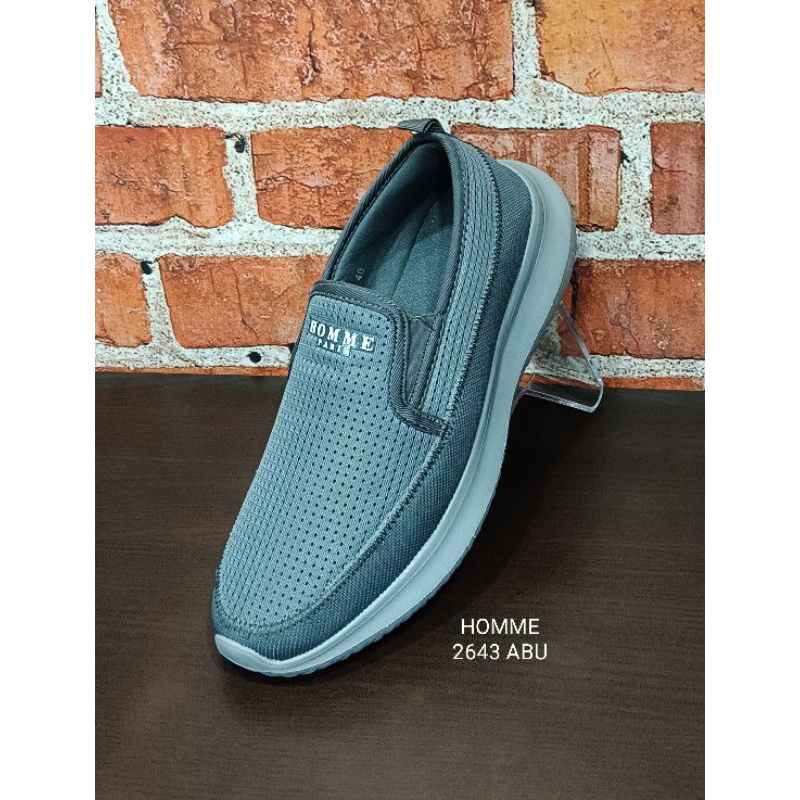 HOMME paris sepatu pria, sepatu cowok, sepatu santai/casual, sneakers keren & modis tapak ringan dan