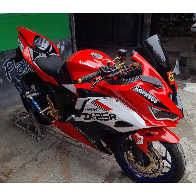 Fullfairing fullbodi model Ninja ZX25r utk Byson karbu new vixion r15 v2 Ninja mono karbu dan fi old