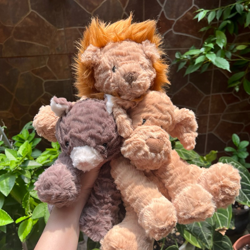 JELLYCAT — Fuddlewuddle Series boneka hewan puppy cat lion original plushie