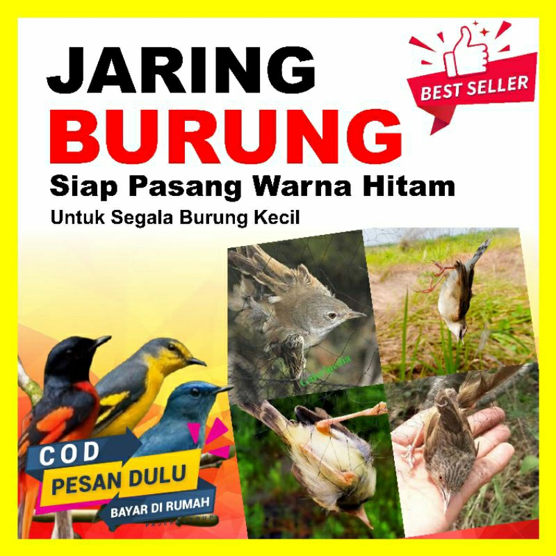 jaring burung/jaring burung kecil/jaring segala burung kecil/jaring burung siap pasang