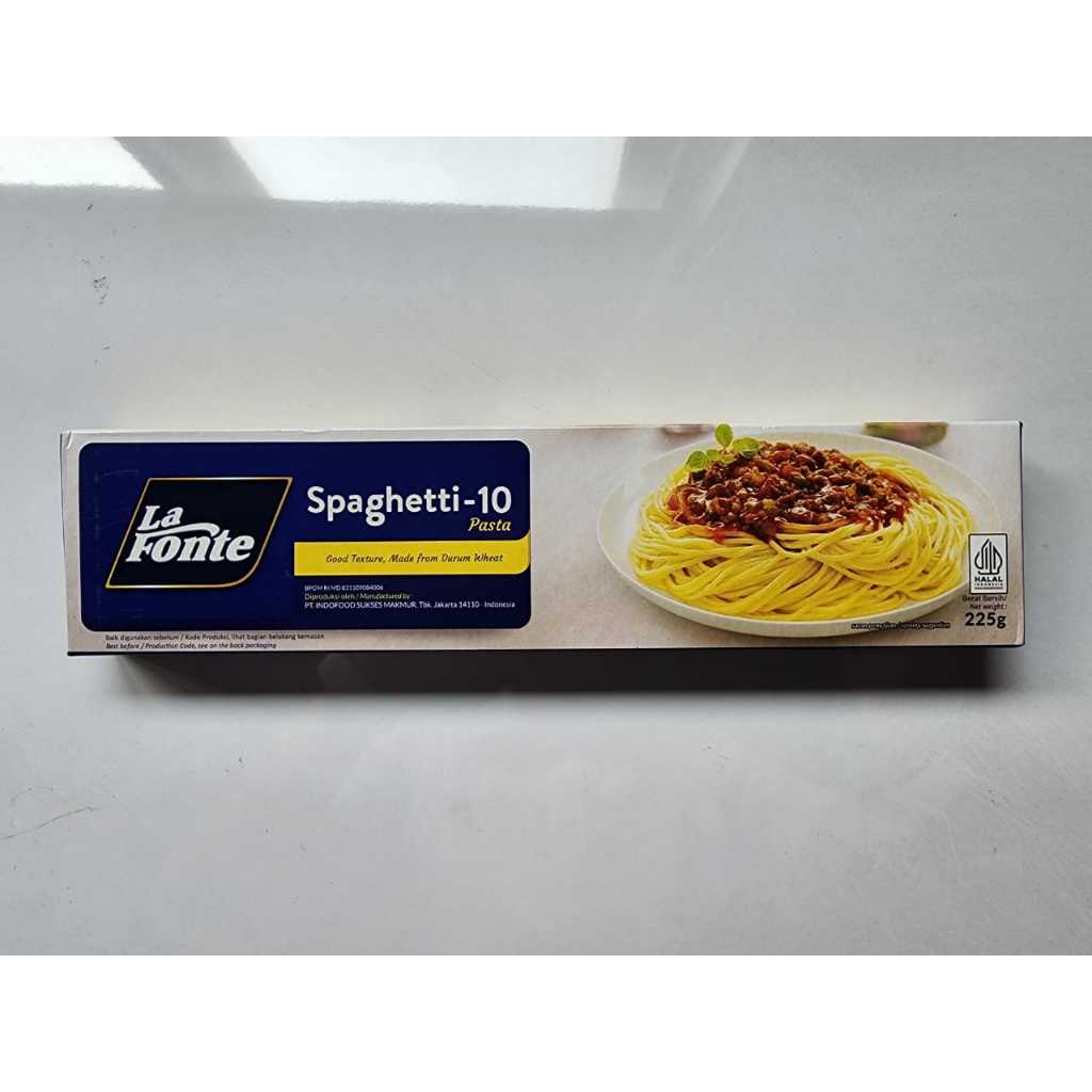 

LA FONTE SPAGHETTI NO.10 225 GR - LAFONTE PASTA SPAGETI INSTANT SEHAT LEZAT