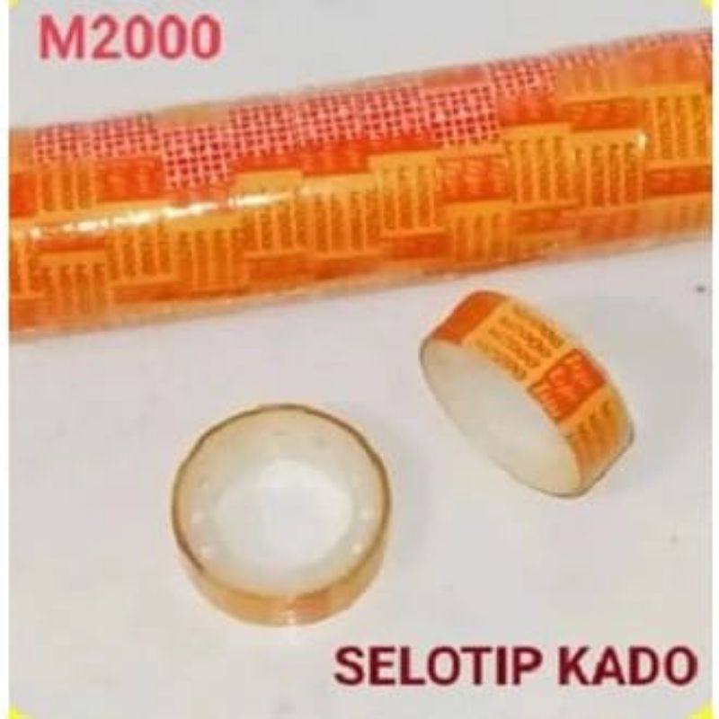 

SELOTIP KADO KECIL/ SOLASI KADO M2000 1 SLOP ISI 12 PCS