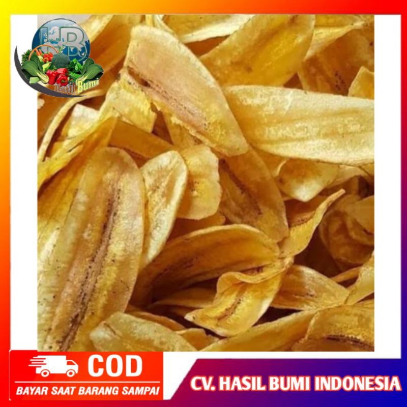 

Keripik Pisang Kepok Manis 1kg terbaik Jajanan Cemililan Keluarga