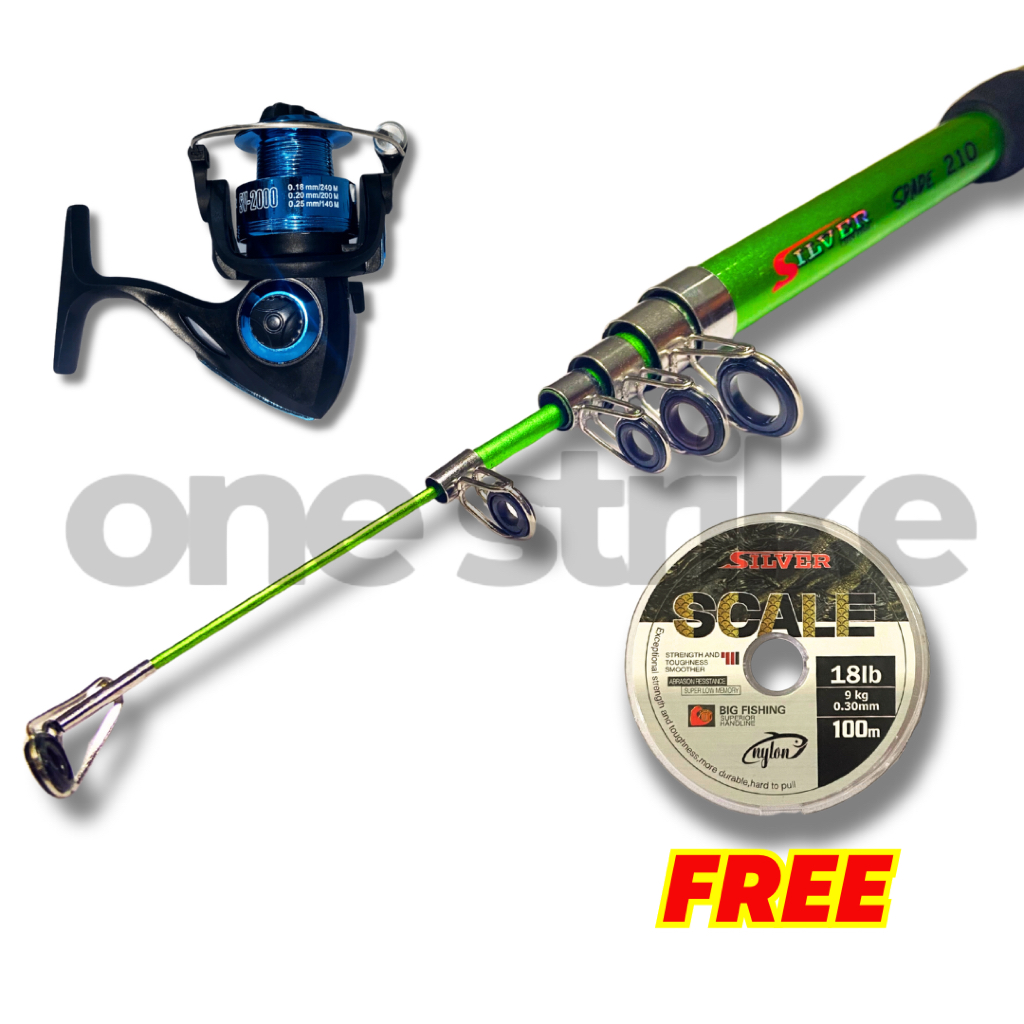 Joran Set Reel 2000/3000 Free Senar