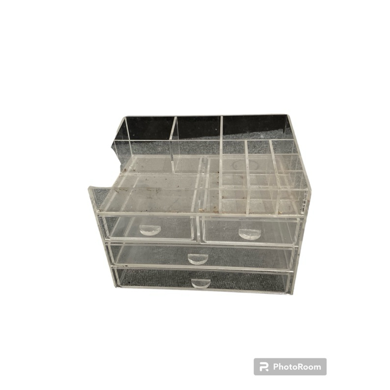 Box Storage Penyimpanan Akrilik Kayu