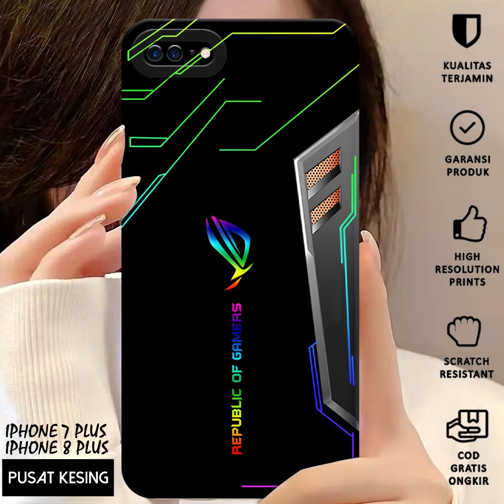 CASE IPHONE 7 PLUS - Casing Hp Iphone 7 Plus Motif ROG - Case Hp - Casing Iphone 7 Plus - Softcase H