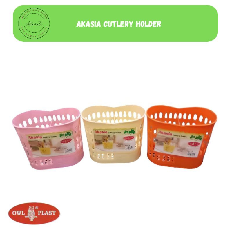 Tempat Sendok Garpu Cutlery Holder Akasia ACH 226 Owl Plast