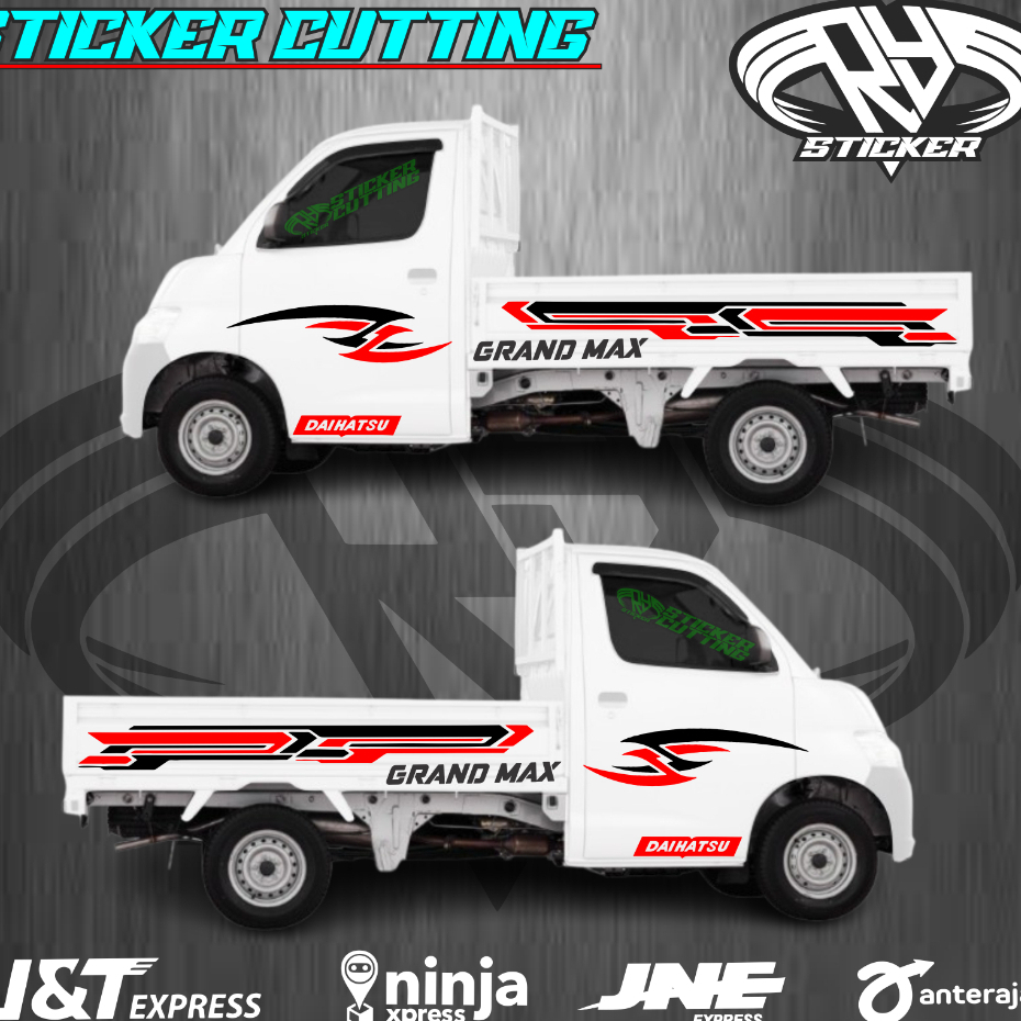 Stiker Cutting Mobil Pickup Grandmax Stiker Striping List Grandmax Stiker Variasi Bodi Samping Picku