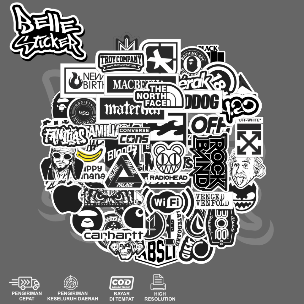 

Stiker Logo Hyperbeast Grafiti Waterproof Sticker Hiasan Laptop Tumbler Case Hp DIY Stiker Laptop