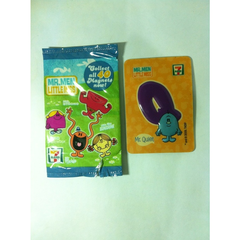 THOIP. Mr. Men Little Miss Magnets - Q. Quiet by 7-Eleven 2009