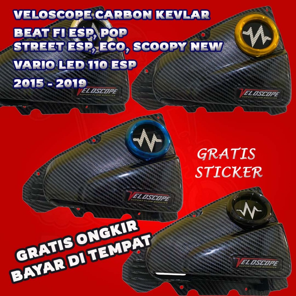 TUTUP FILTER BEAT ESP VELOSCOPE CARBON KEVLAR TUTUP FILTER BEAT POP VELOSCOPE TUTUP FILTER BEAT ECO 