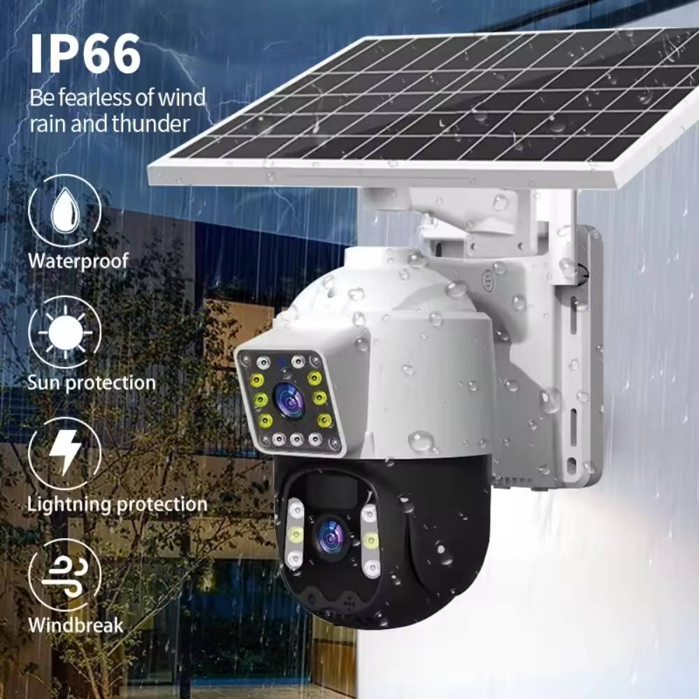 WILLI CCTV Wireless Panel Surya Kamera Keamanan CCTV Outdoor Tanpa Kabel