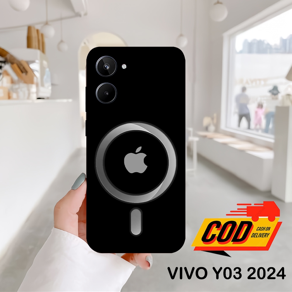 Cassing VIVO Y18 Y03 Y28s 2024 Terbaru Pro Case Pro Kamera Silikon Lentur Pelindung Kamera Motif