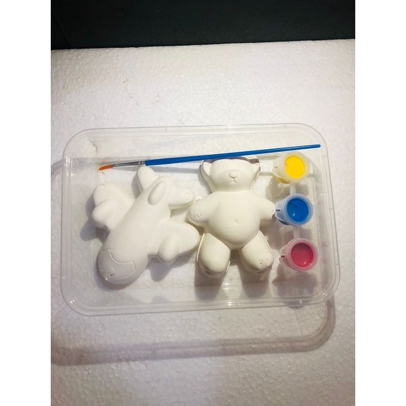 

patung lukis anak, lukis patung, gypsum lukis,