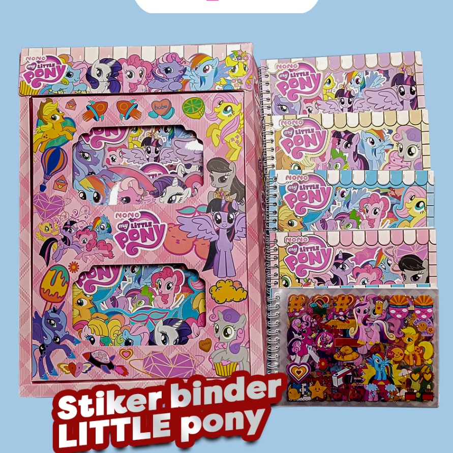 

STOCK TERUPDATE Stiker Binder Aesthetic Little Pony Stiker Book Buku Binder Little Pony