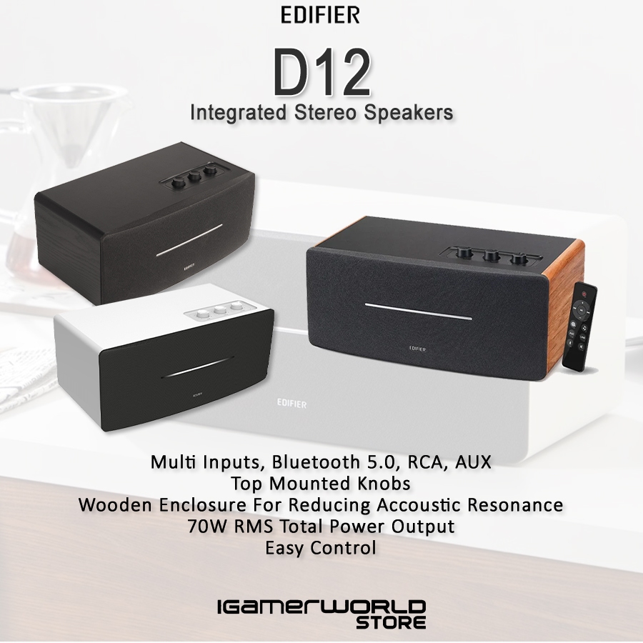 Edifier D12 Tabletop Bluetooth Stereo Speaker