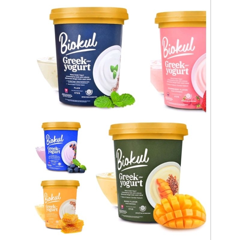 Biokul yogurt greek 435ml 90ml/greek yogurt/elle greek
